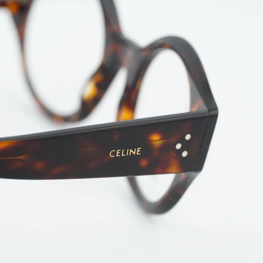 Celine CL50123I 052 Eyeglasses Havana 48mm Round Frame